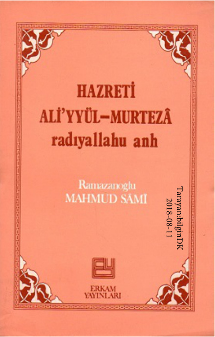 Hazreti Aliyyul Murteza PDF – Mahmut Sami Ramazanoğlu