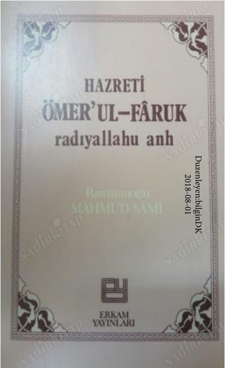 Hazreti Ömerü’l Faruk PDF – Mahmut Sami Ramazanoğlu
