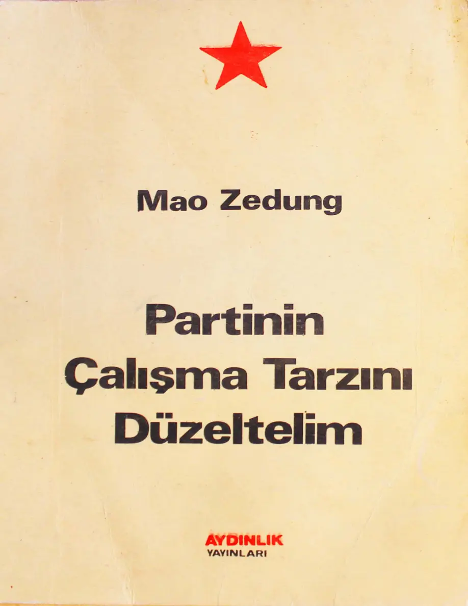 Mao Zedung Partimizin Çalışma Tarzını Düzeltelim Kitap Kapağı