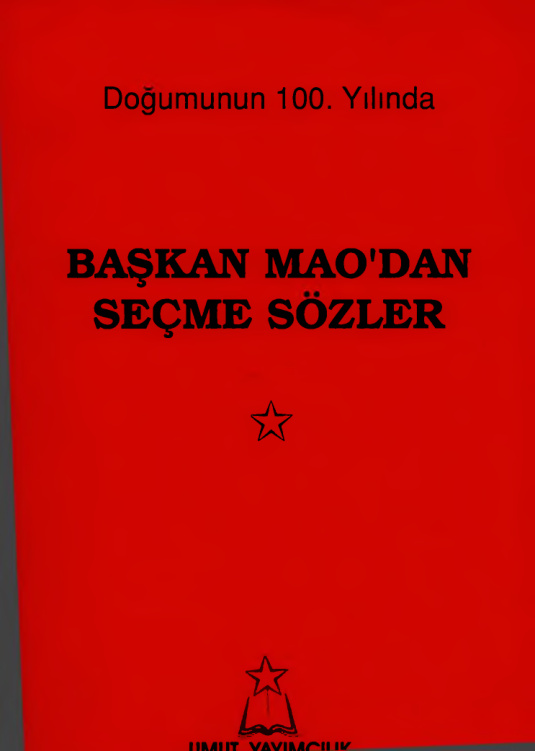 Seçme Sözler PDF – Mao Zedung