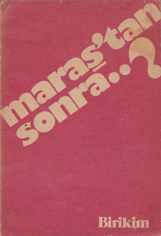 Maraş’tan Sonra PDF – Kolektif (Birikim Yayınları)