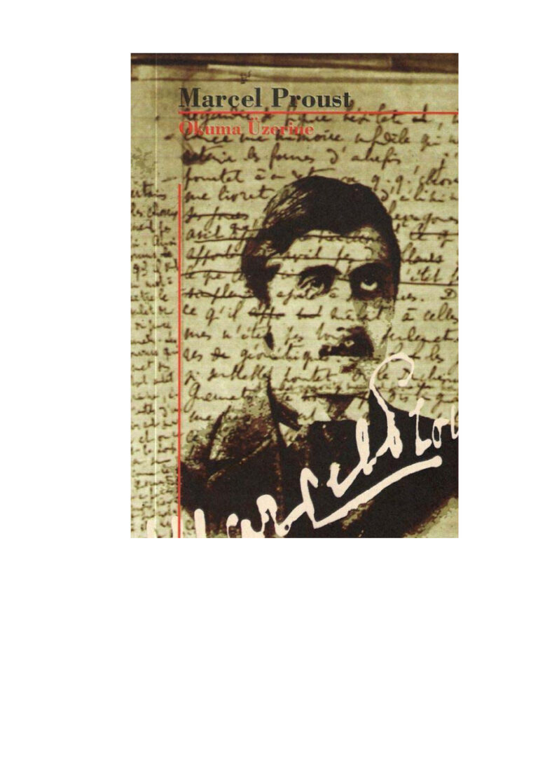 Marcel Proust Okuma Üzerine Kitap Kapağı
