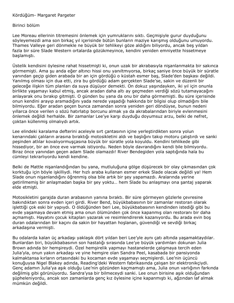 Kördüğüm PDF – Margaret Pargeter
