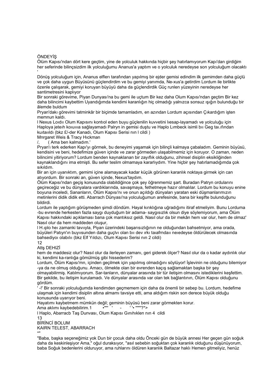 Ölüm Kapısı 3: Ateş Denizi PDF – Margaret Weis & Tracy Hickman