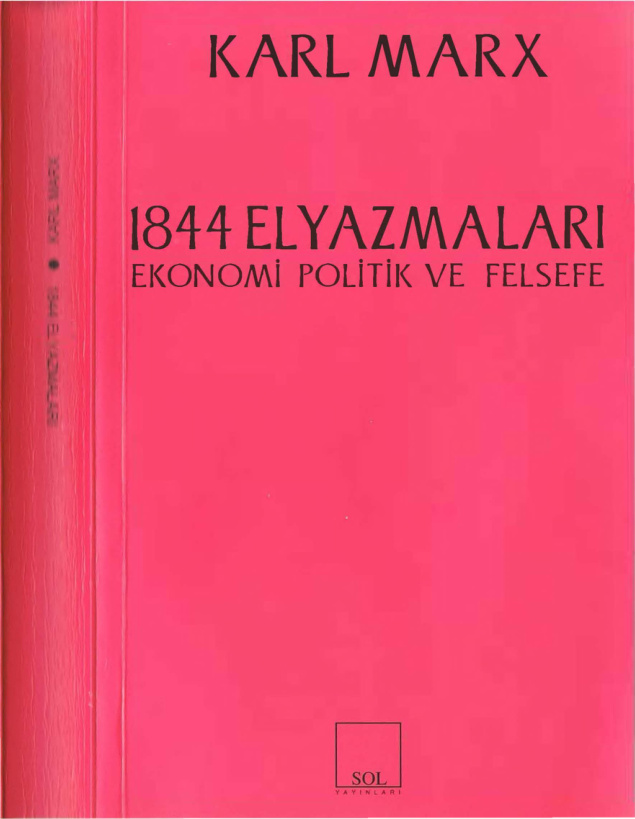 1844 El Yazmaları PDF – Karl Marx