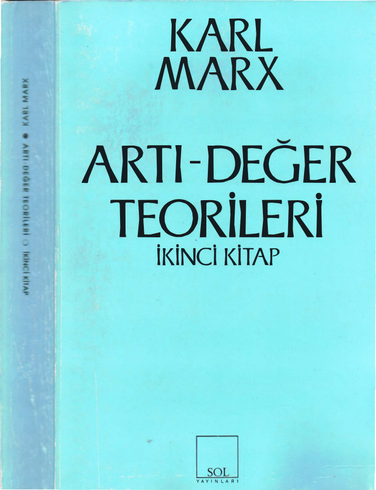Artı Değer Teorileri Cilt 2 PDF – Karl Marx