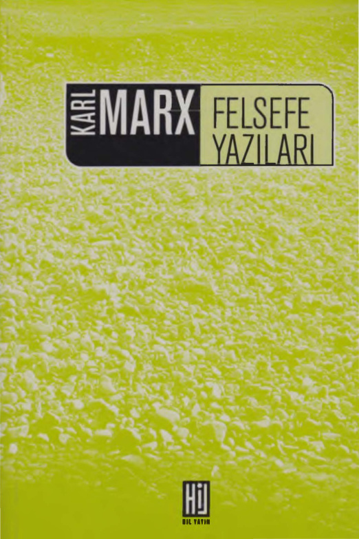 Felsefe Yazıları PDF – Karl Marx & Friedrich Engels