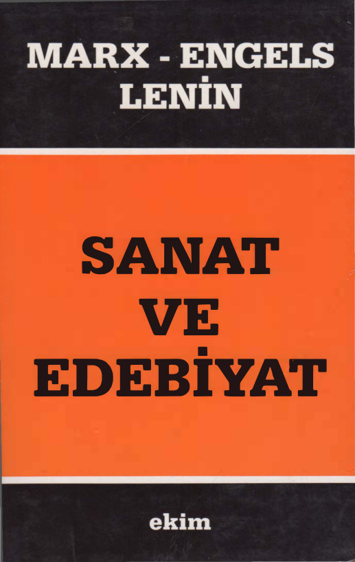 Sanat ve Edebiyat (Ekim) PDF – Marx, Engels, Lenin