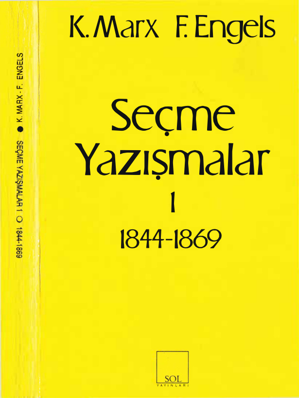 Seçme Yazışmalar I PDF – Karl Marx & Friedrich Engels