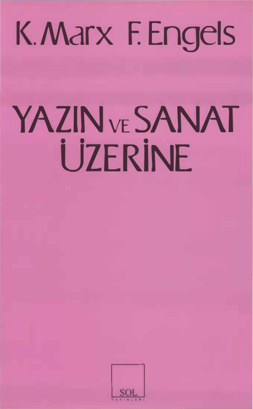 Yazın ve Sanat Üzerine PDF – Karl Marx & Friedrich Engels