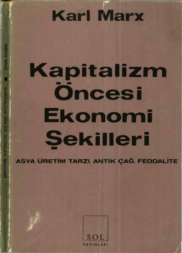 Kapitalizm Öncesi Ekonomi Şekilleri PDF – Karl Marx