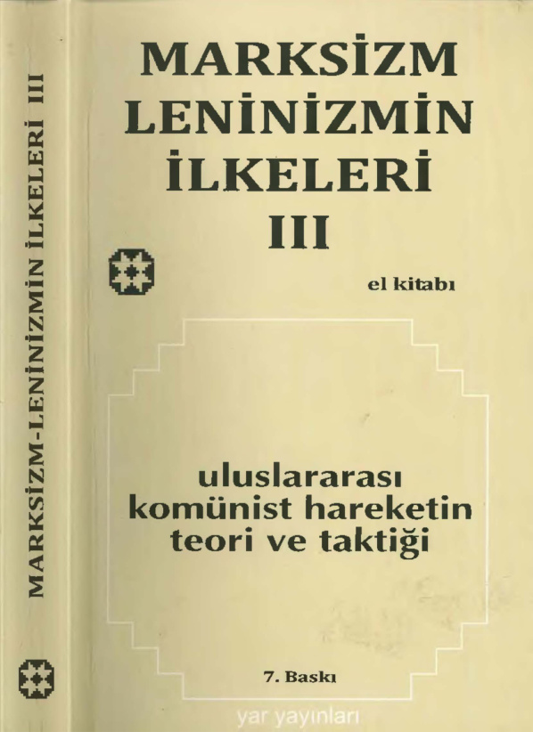 Marksizm Leninizmin İlkeleri Cilt III (Yar) PDF – Kolektif