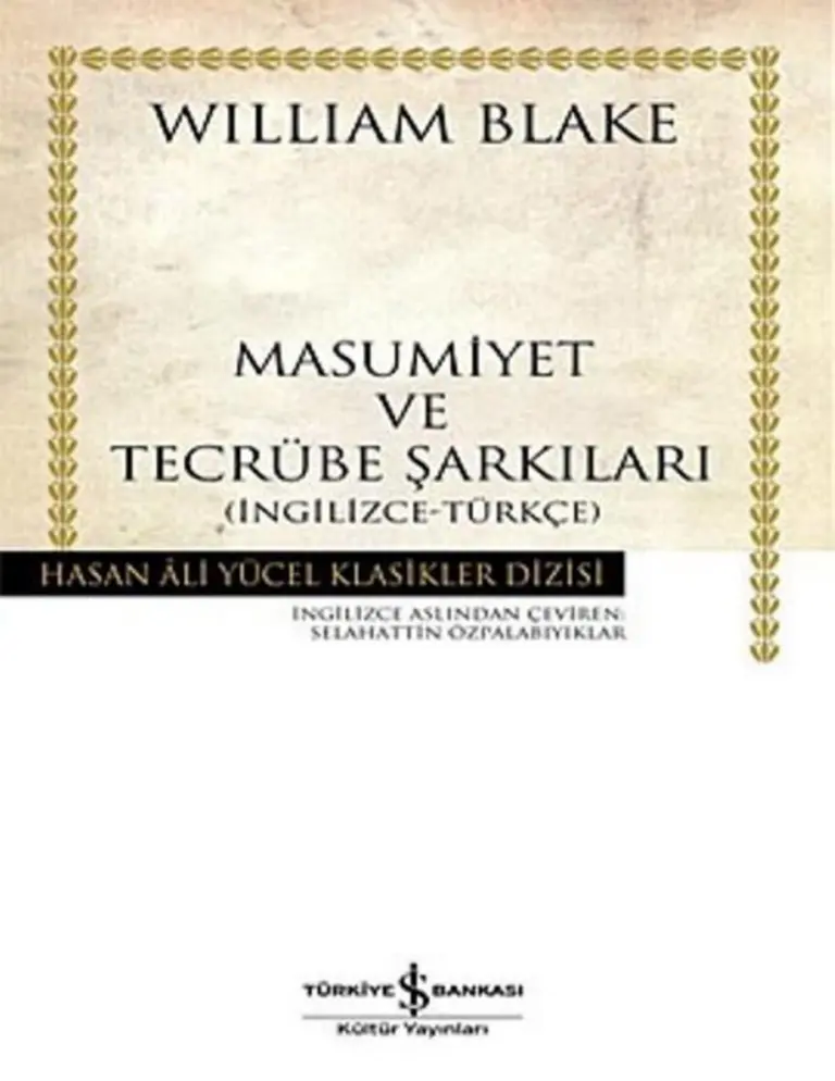Masumiyet ve Tecrübe Şarkıları William Blake Kitap Kapağı