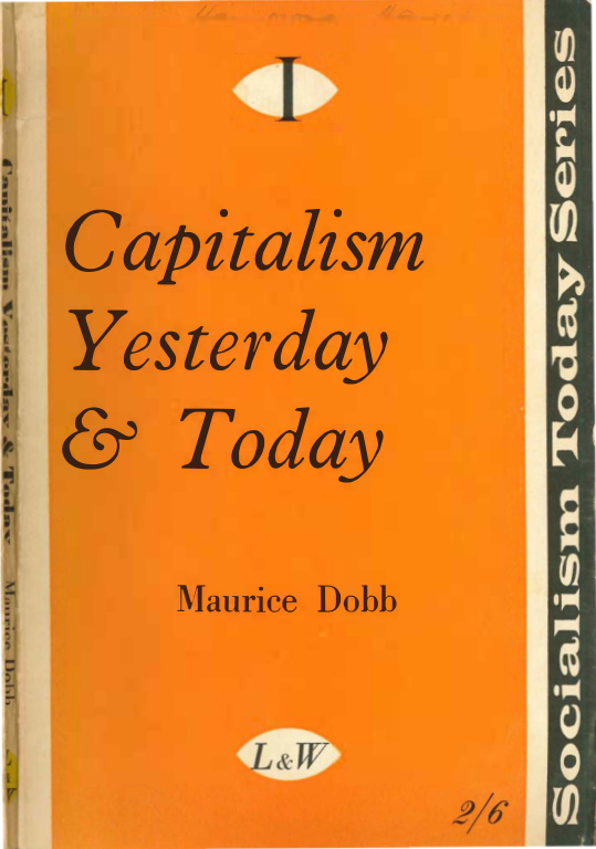 Capitalism Yesterday and Today PDF – Maurice Dobb