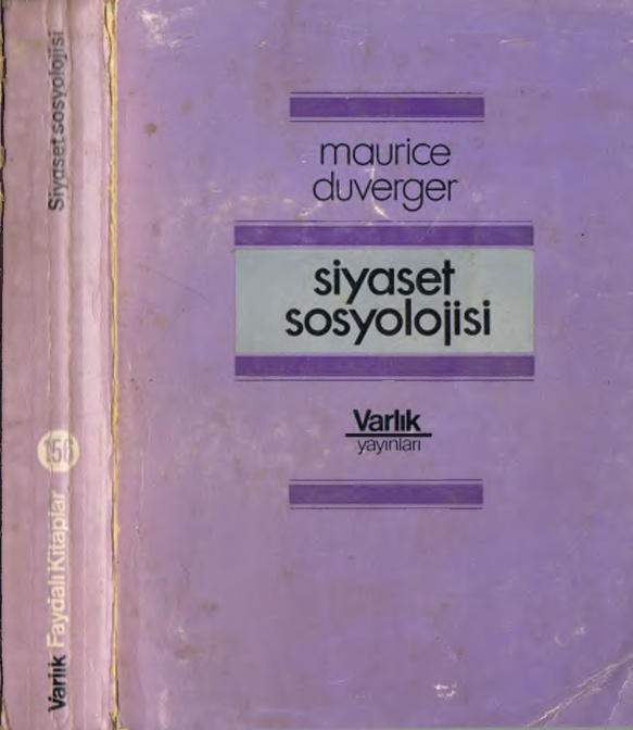 Siyaset Sosyolojisi PDF – Maurice Duverger