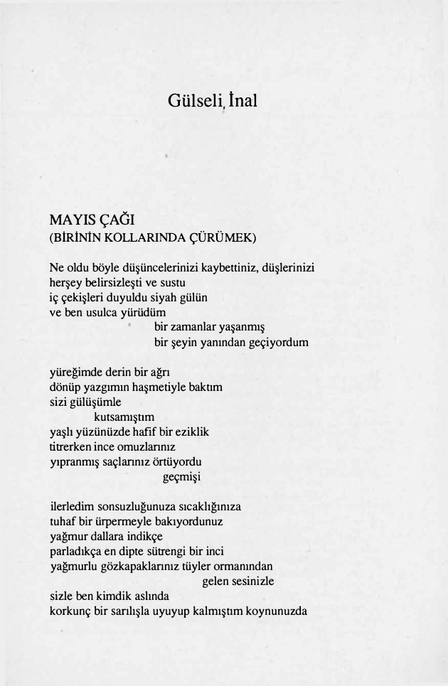 Mayis Çagi (Birinin Kollarinda Çürümek) PDF – Gülseli İnal
