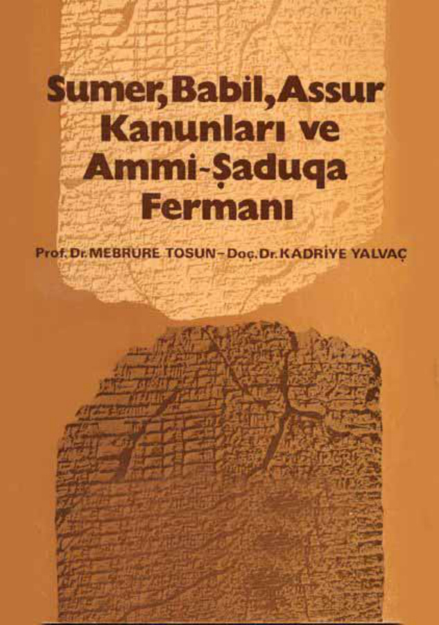 Sümer-Babil-Assur Kanunları PDF – Mebrure Tosun