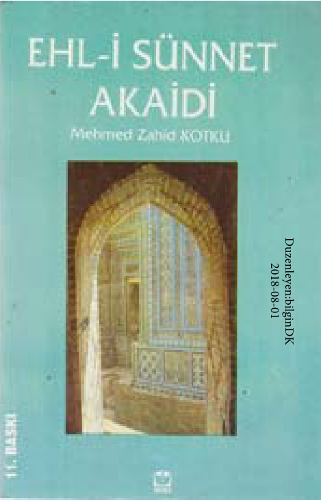 Ehli Sunnet Akaidi(Dersler) PDF – Mehmed Zahid Kotku