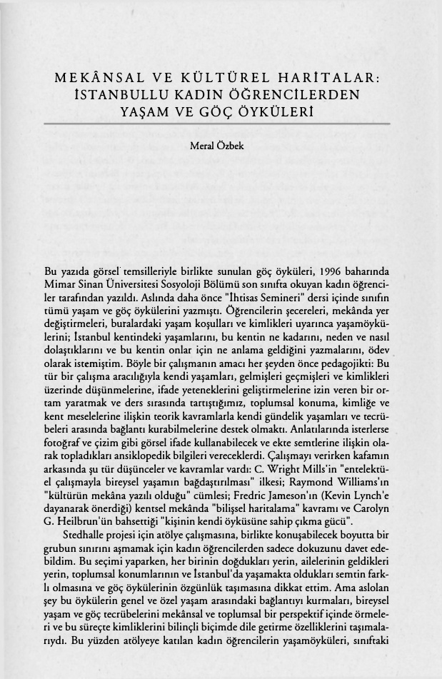 Mekânsal ve Kültürel Haritalar PDF – Meral Özbek (Haz.)