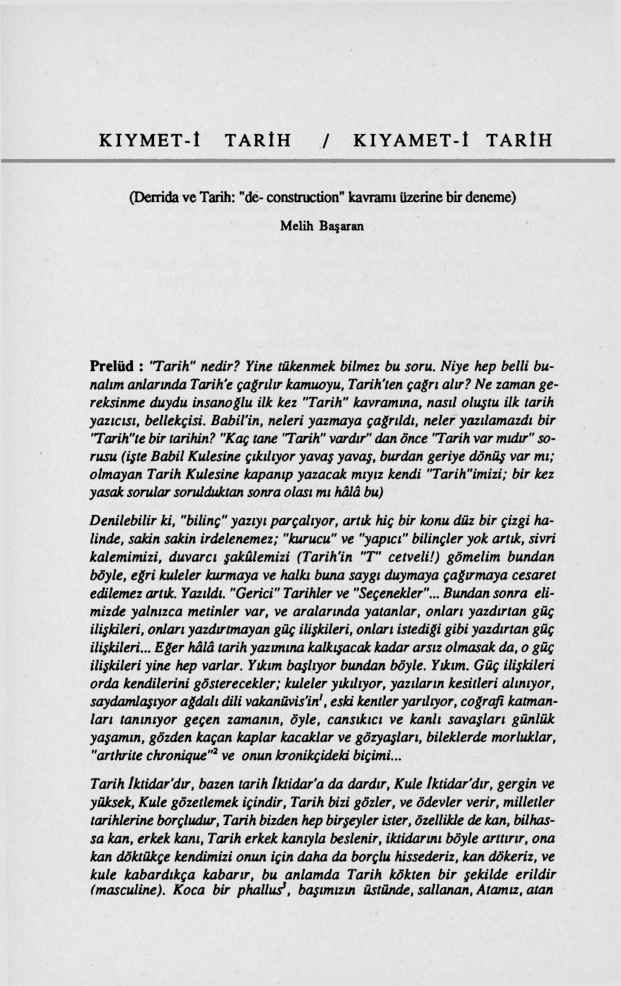 Kıymet-i Tarih, Kıyamet-i Tarih PDF – Melih Başaran