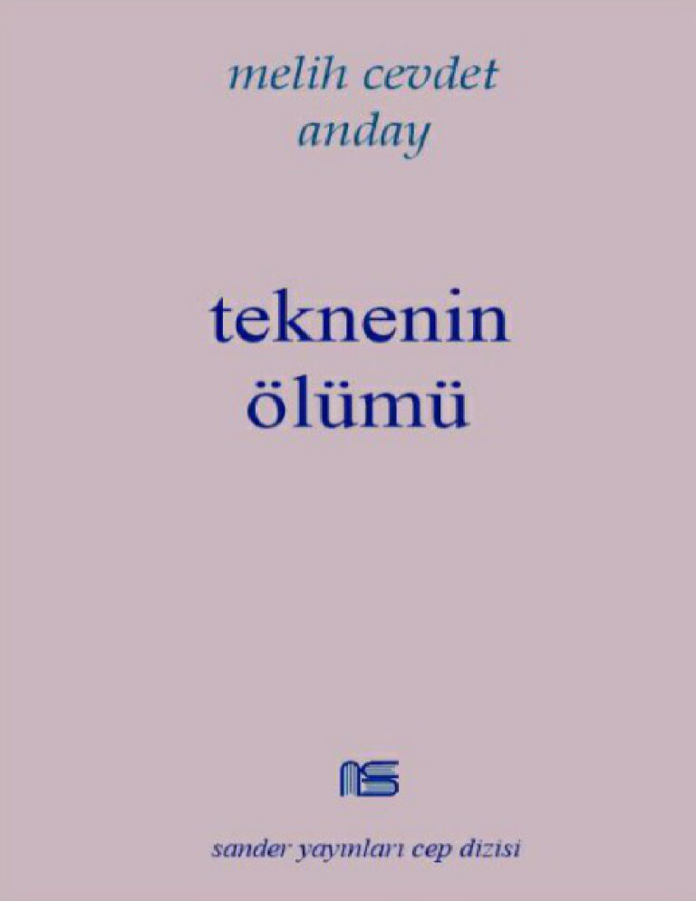 Melih Cevdet Anday Teknenin Ölümü Kitap Kapağı
