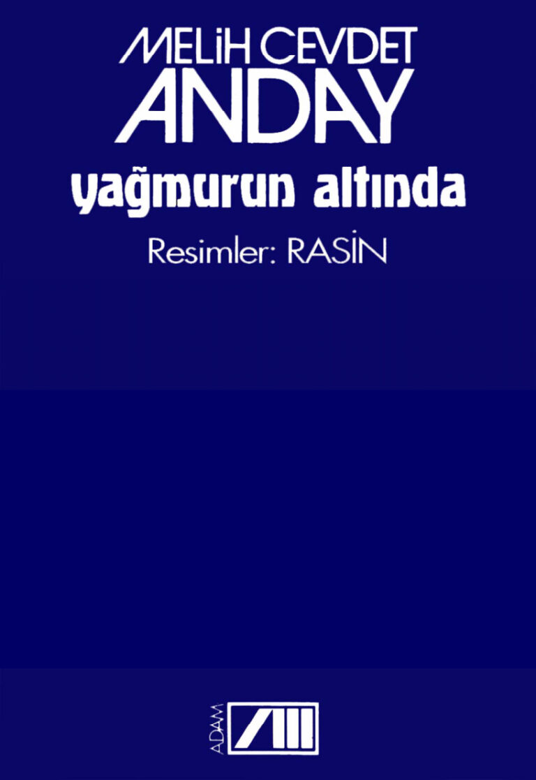Melih Cevdet Anday Yağmurun Altında Adam Yayınları Kitap Kapağı