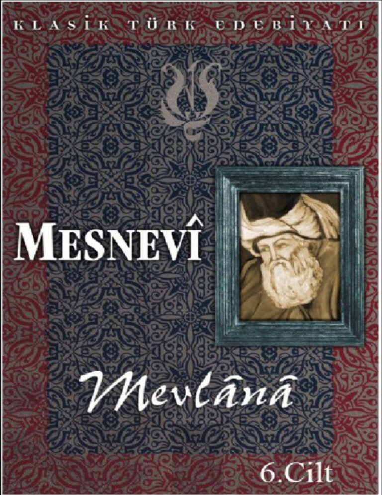 Mesnevi 6.Cilt Mevlana Celaleddin Rumi Kitap Kapağı
