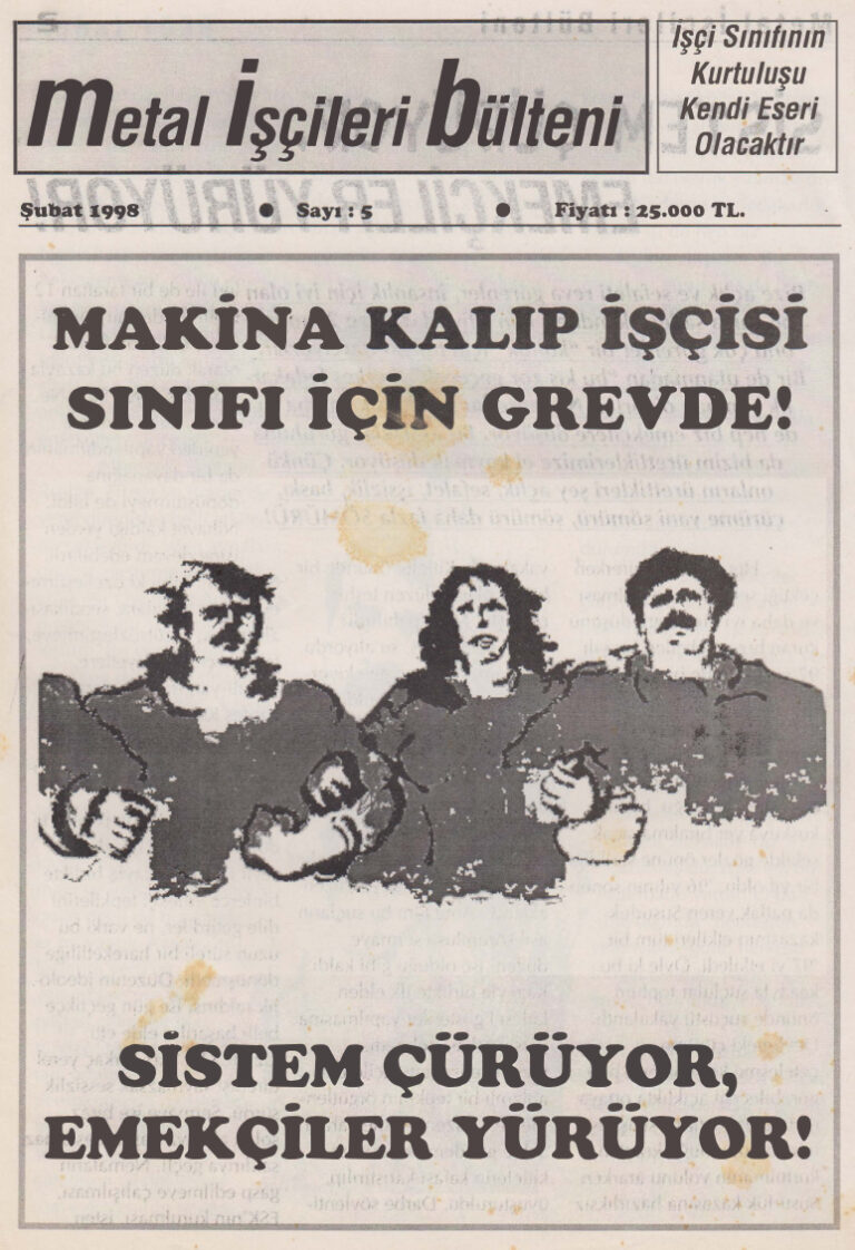 Metal İşçileri Bülteni Sayı 05 Şubat 1998 Kitap Kapağı