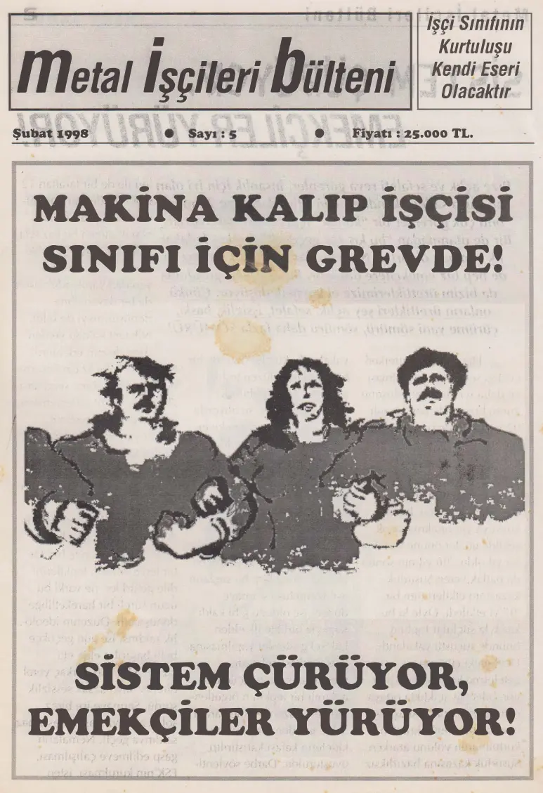 Metal İşçileri Bülteni Sayı 05 Şubat 1998 PDF – Kolektif