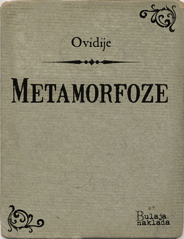 Metamorfoze Croatian Edition Ovidije Kitap Kapağı