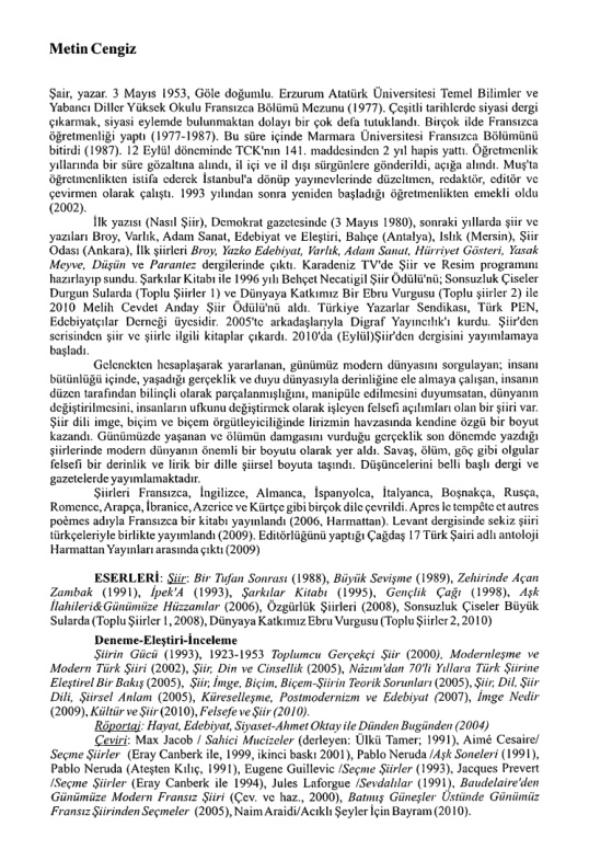 Felsefe ve Şiir PDF – Metin Cengiz