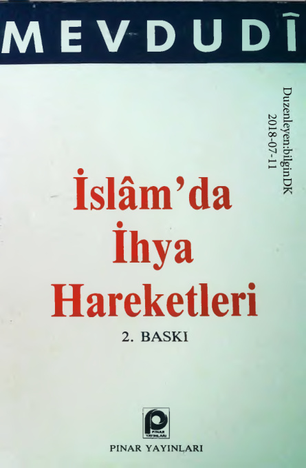 Islamda Ihya Hareketleri PDF – Ebu’l A’lâ el-Mevdûdî