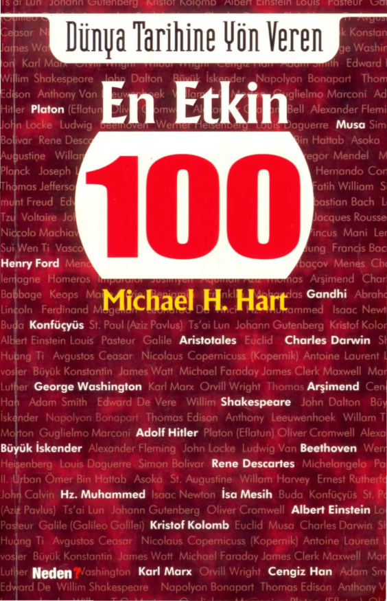 Dünva Tarihine Yön Veren En Etkin 100 PDF – Michael H. Hart