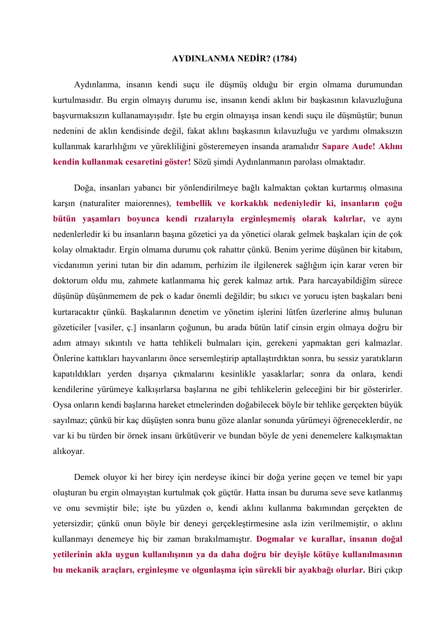 Aydinlanma_Nedir PDF – Michel Foucault