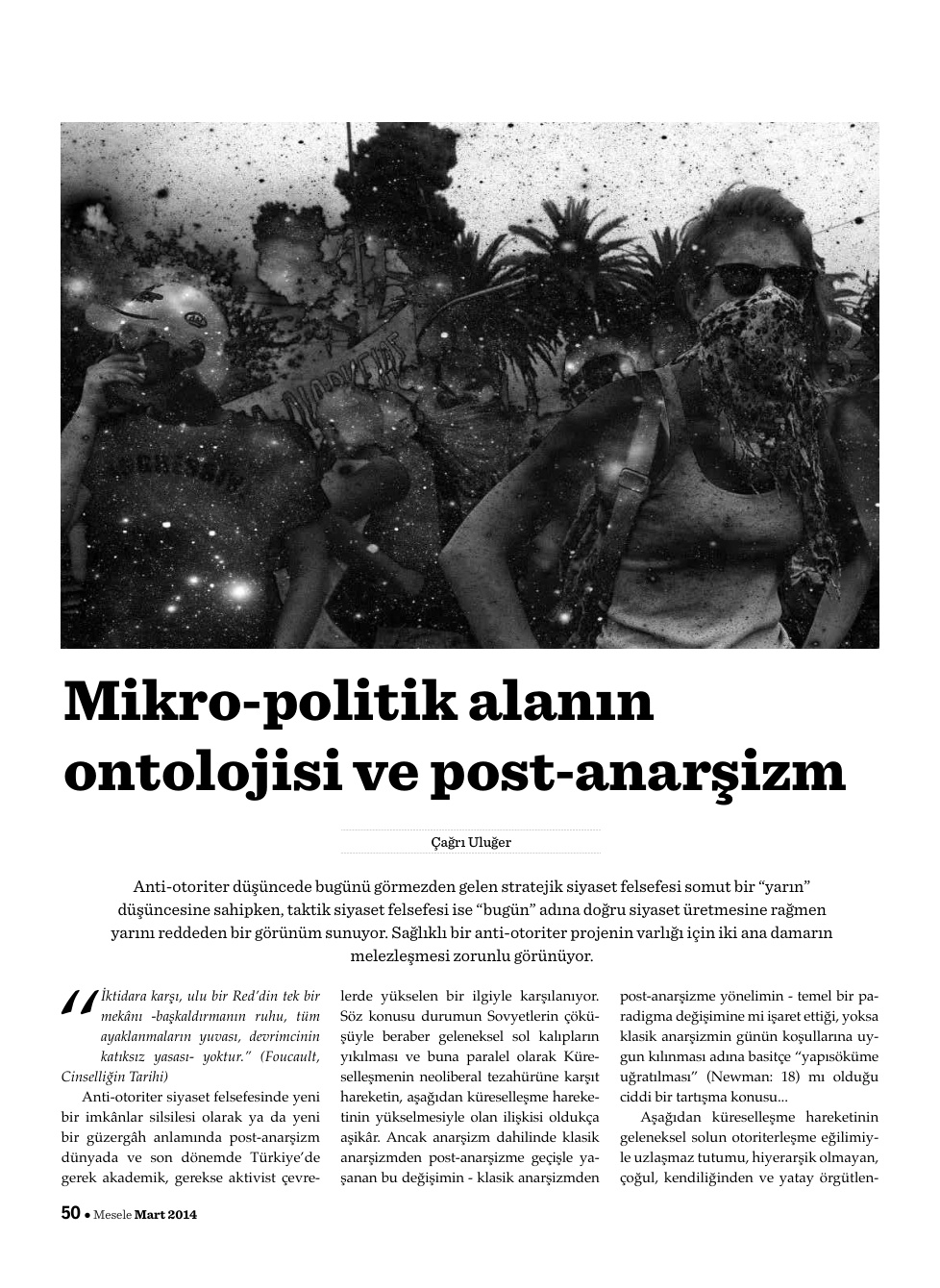 Mikro-politik Alanın Ontolojisi ve Post-anarşizm PDF – Kolektif