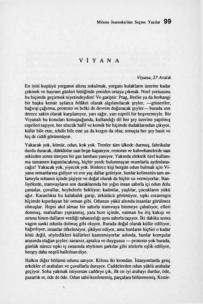 Milena Jesenska Yasamöyküsü ve Seçme Yazilar PDF – Milena Jesenska (Haz. Sezer Duru)