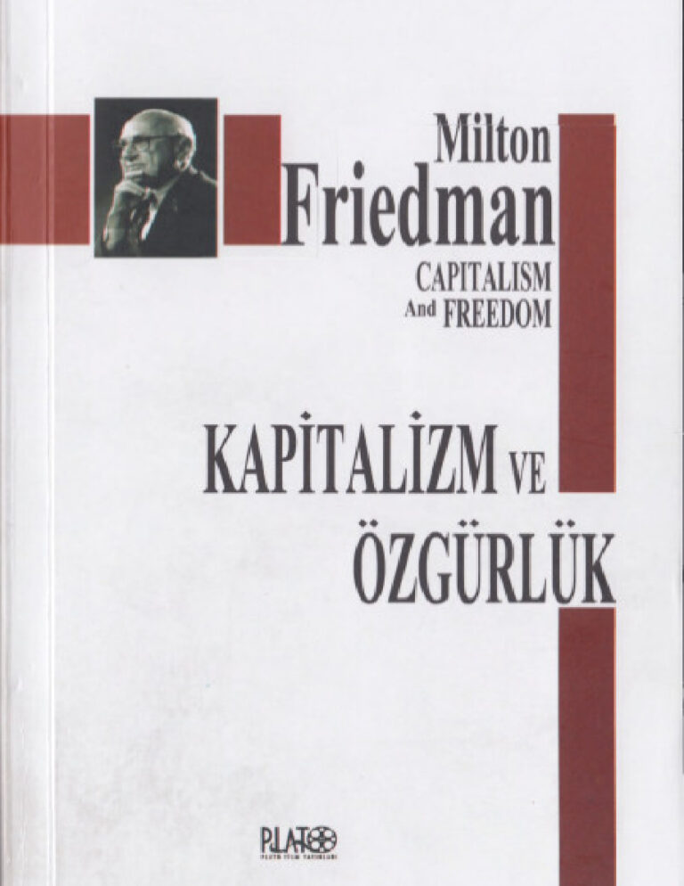 Milton Friedman Özgürlük ve Kapitalizm Kitap Kapağı