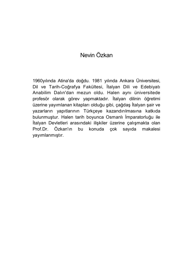 Modena Devlet Arşivi’ndeki Osmanlı Devleti’ne ilişkin belgeler PDF – Kolektif