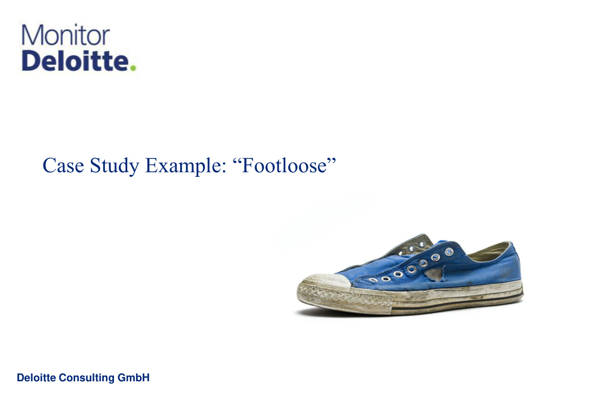 Monitor Written Case: Footloose PDF – Monitor Deloitte