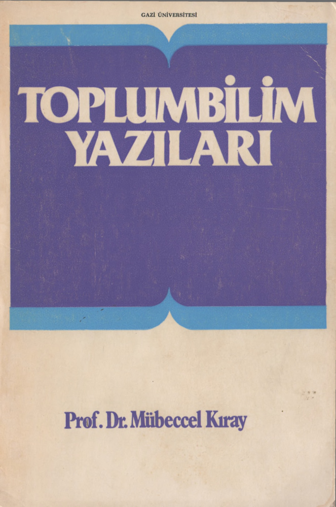 Toplumbilim Yazıları PDF – Mübeccel Kıray