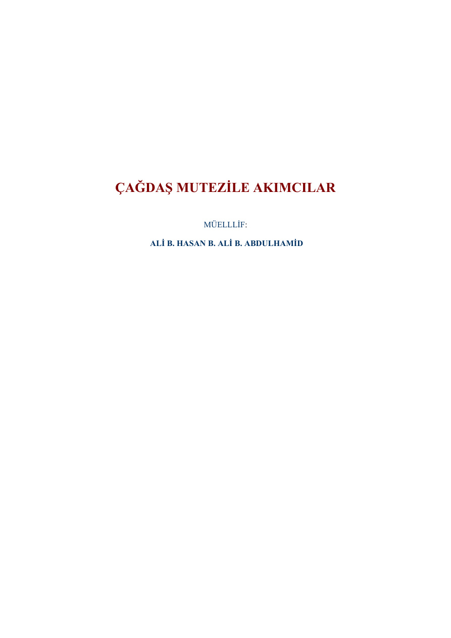 Muftelif Bazi Kitaplar (9) PDF – Kolektif