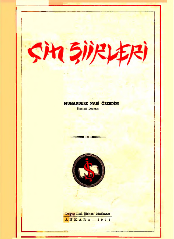 Çin Şiirleri PDF – Muhaddere Nabi Özerdim