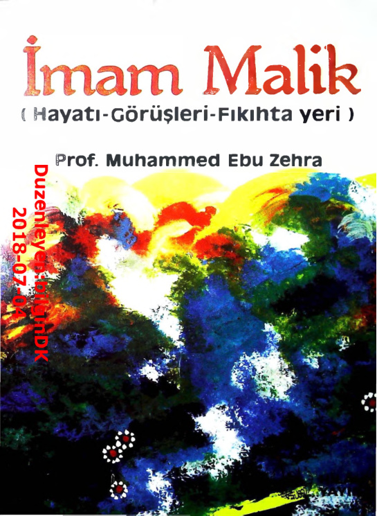 Imam Malik Hayati Gorusleri Fikihta Yeri PDF – Muhammed Ebu Zehra