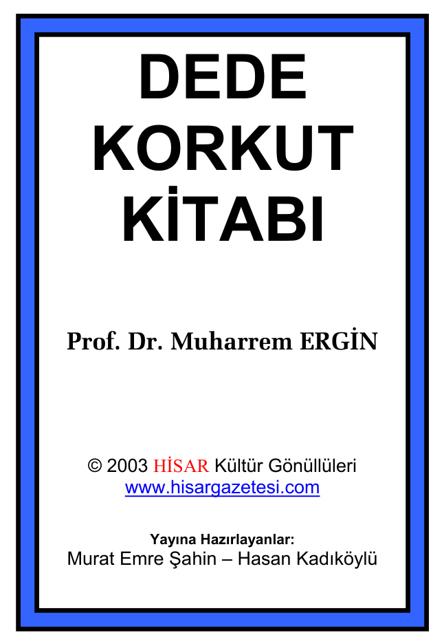 Dede Korkut PDF – Muharrem Ergin