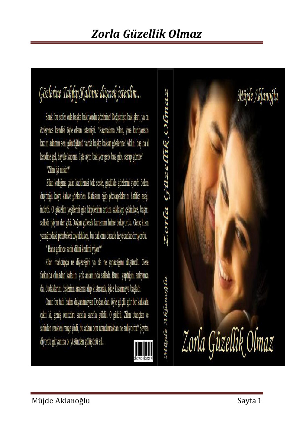 Zorla Güzellik Olmaz Zümrüt Kafes PDF – Müjde Aklanoğlu