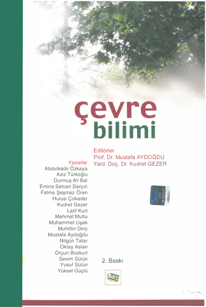 Çevre Bilimi PDF – Mustafa Aydoğdu