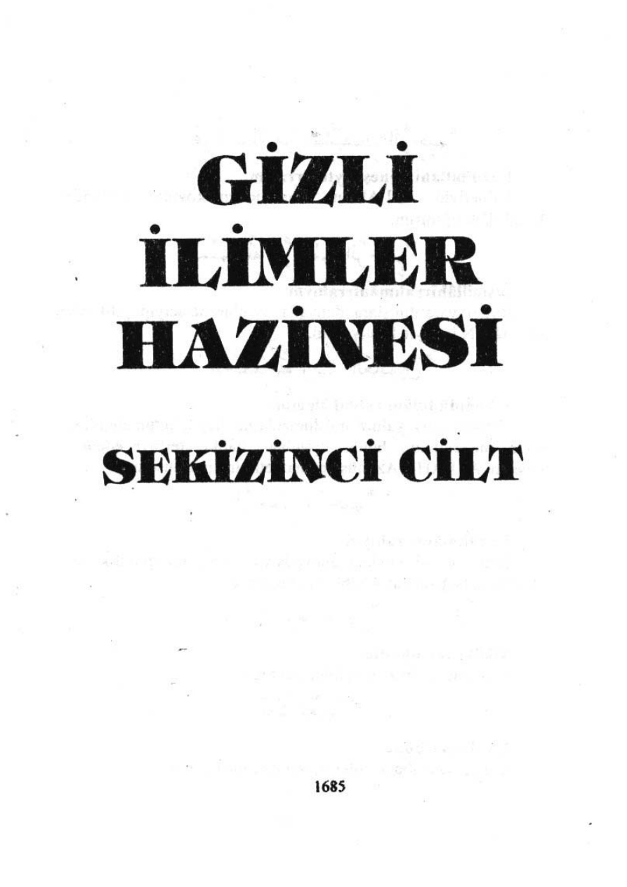 Gizli İlimler Hazinesi 8. Kitap PDF – Mustafa İloğlu