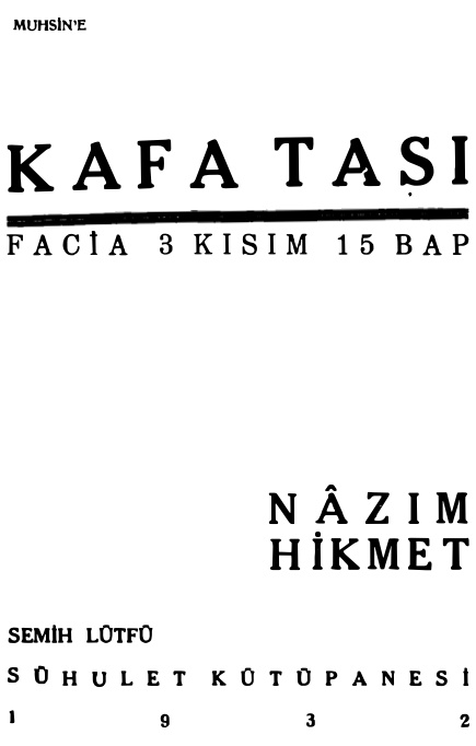 Kafatası (Suhulet) PDF – Nazım Hikmet