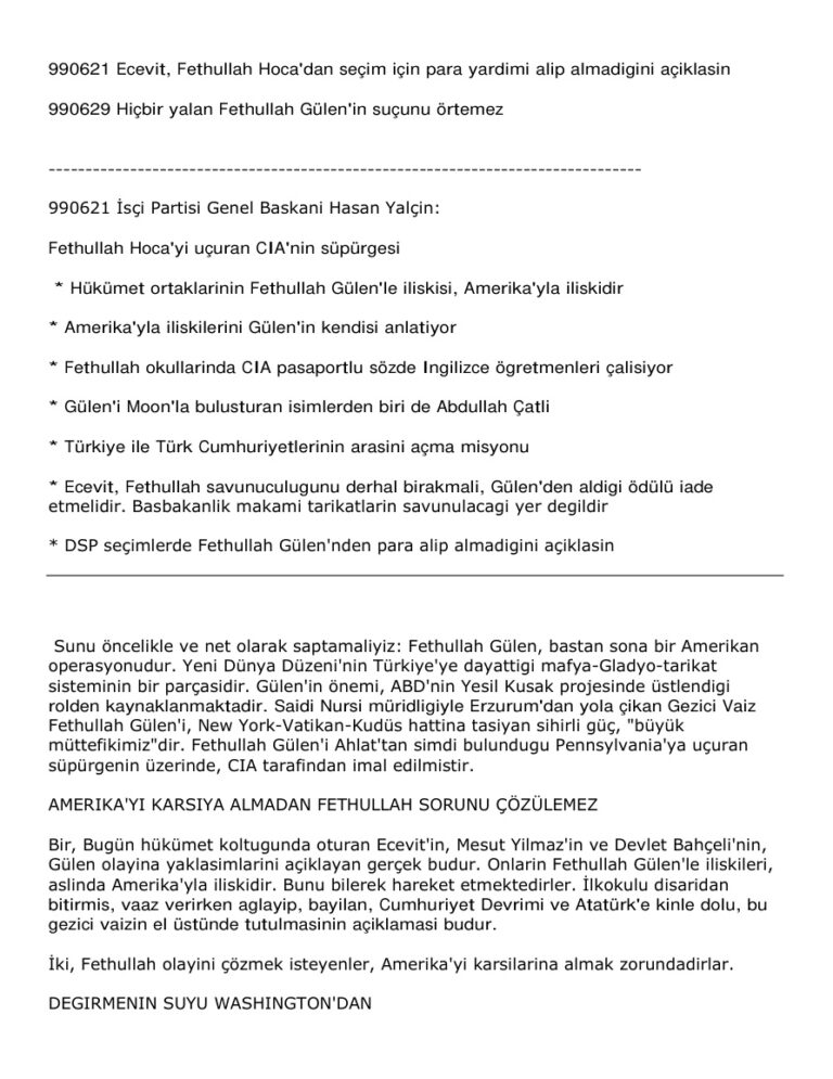 Cia Ve Fethullah Gulen PDF - Necip Hablemitoğlu 1 Necip Hablemitoglu Cia Ve Fethullah Gulen Kitap Kapağı