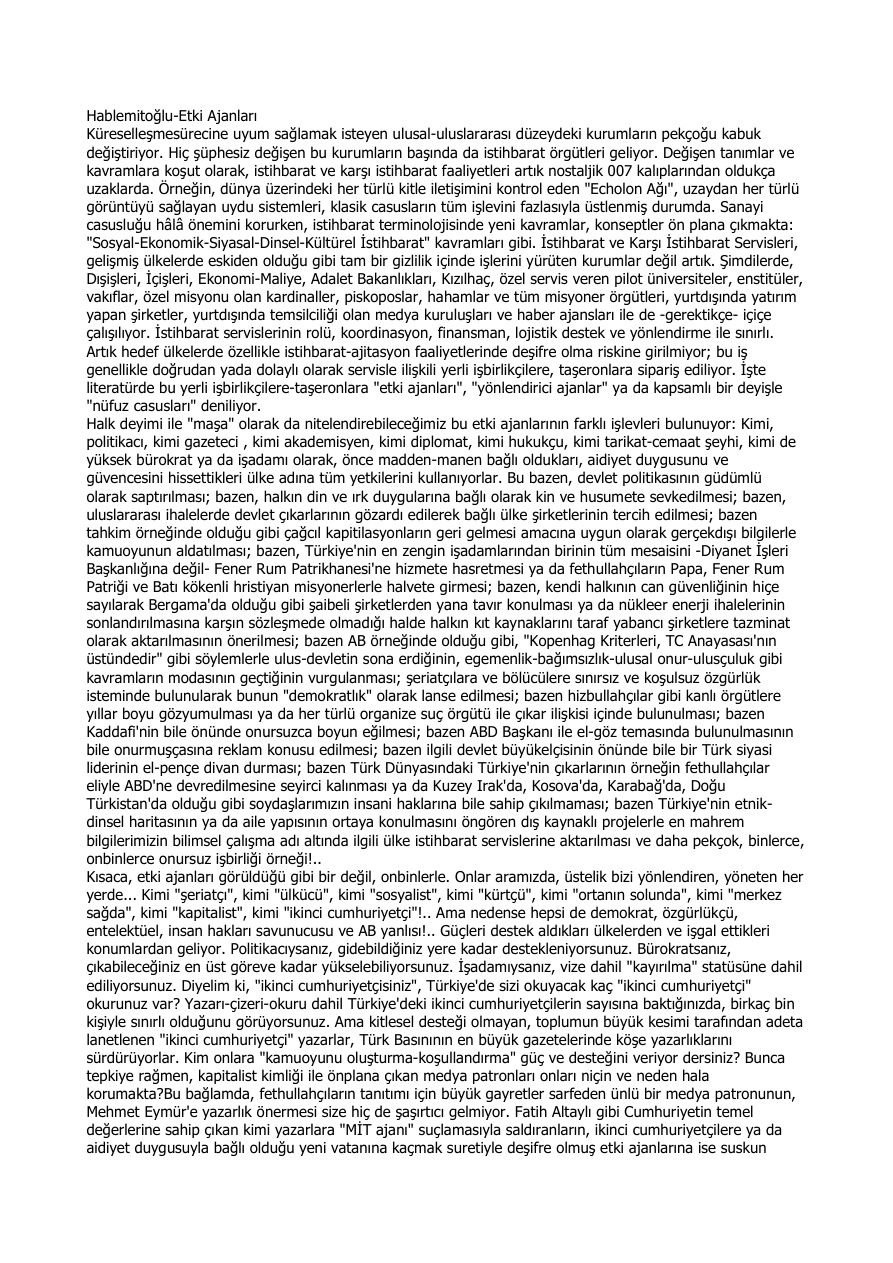 Etki Ajanları PDF – Necip Hablemitoğlu
